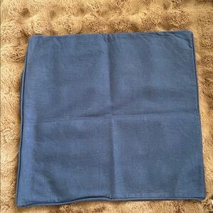 Indigo Linen Pillow Cover
